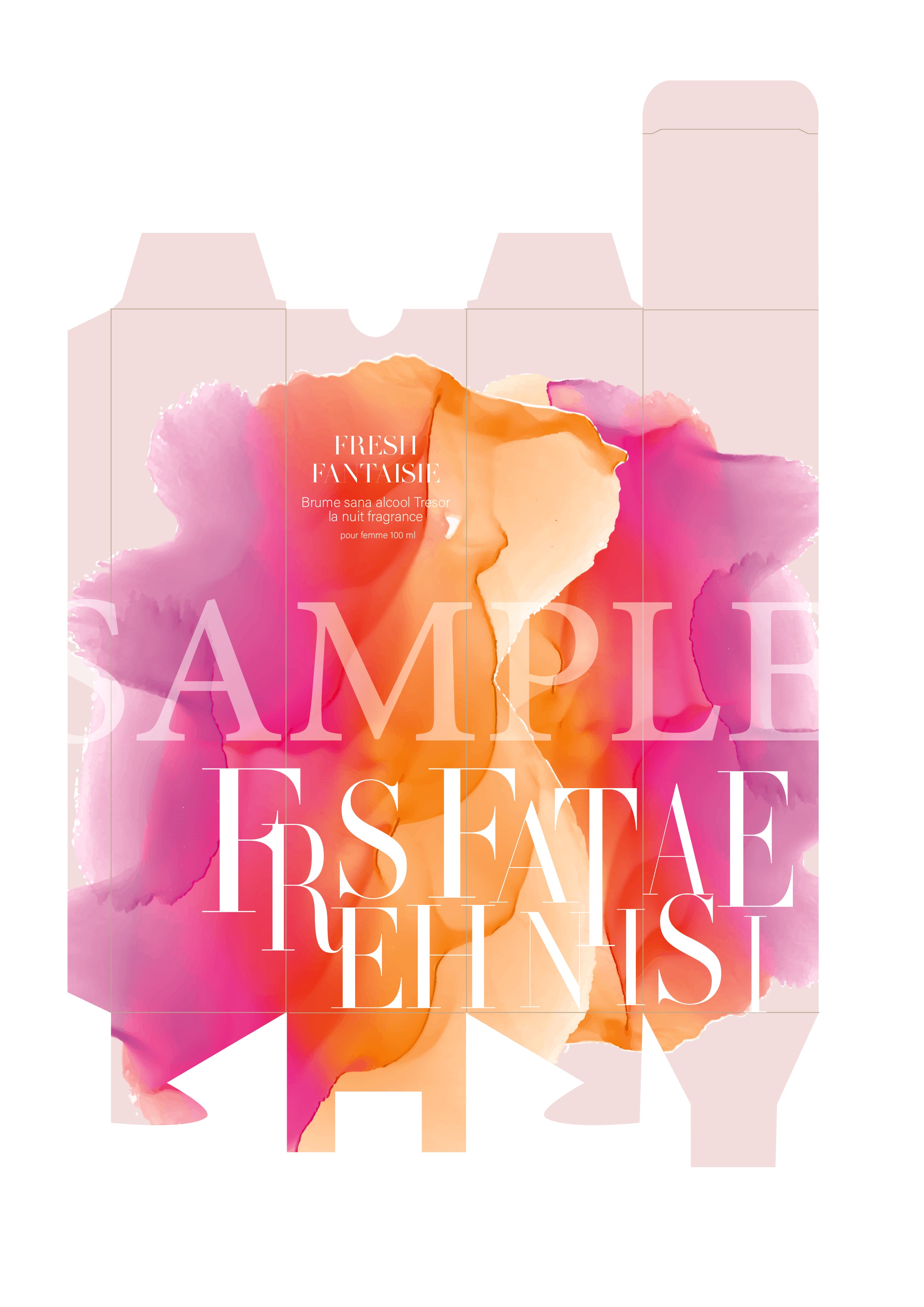 Perfume boxe die cut-Digital Product to download - DIY DIE CUT