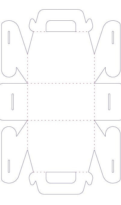 Galb Box die cut No Glue – Fichier de découpe SVG/PDF | Boîte cadeau mariage chic-Digital ptoduct to download - DIY DIE CUT