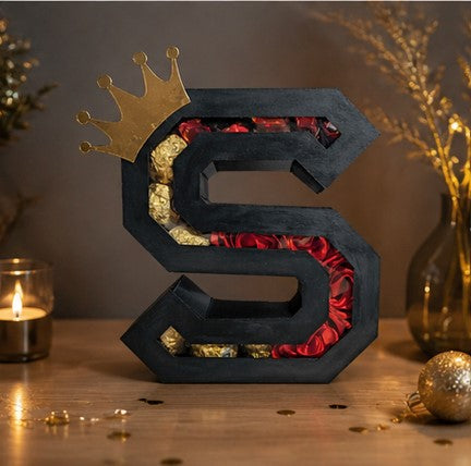 3D Letter Boxe  - LETTER S-  DIE CUT  - PDF - SVG-Digital Product to download - DIY DIE CUT